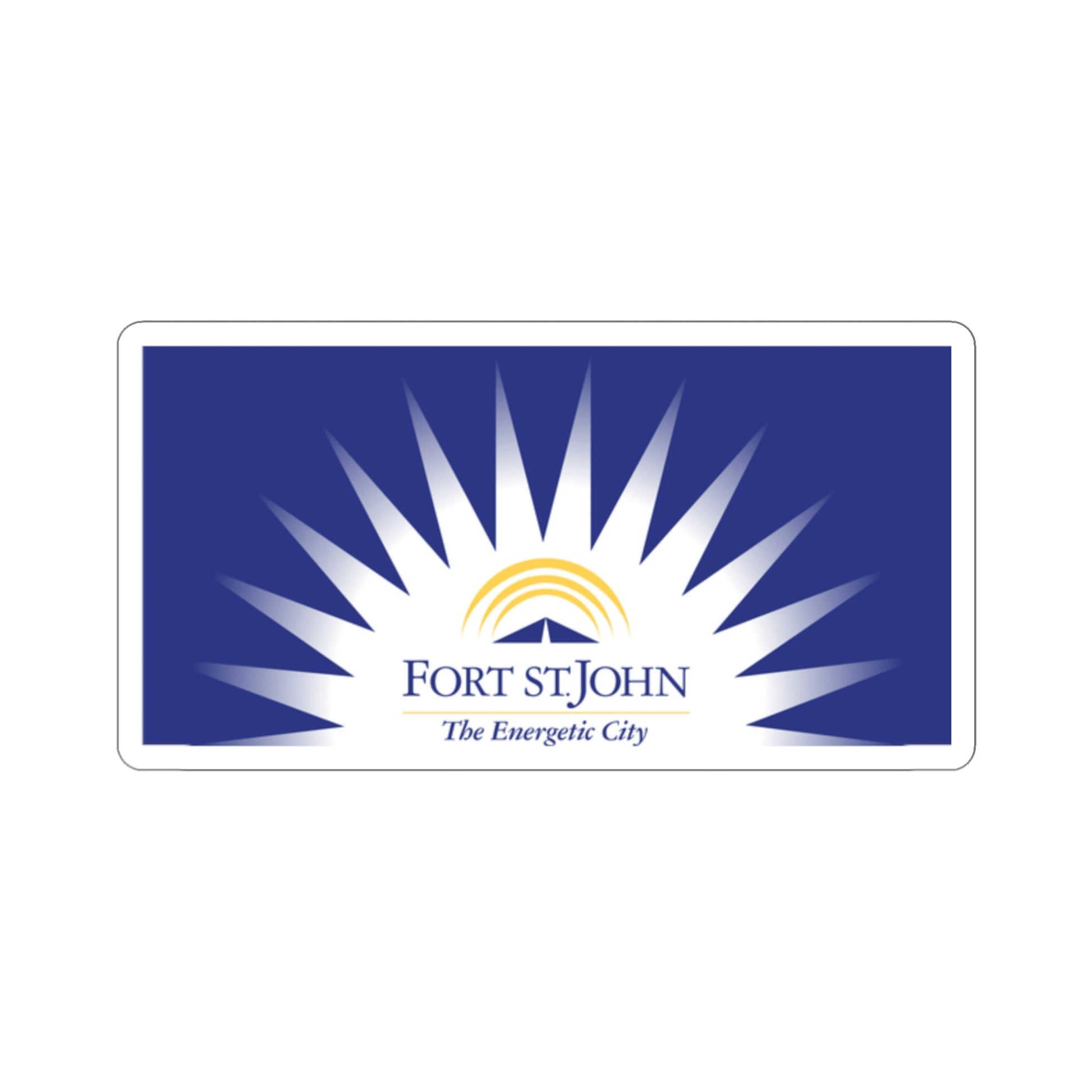 Flag of Fort St John British Columbia Canada STICKER Vinyl Die-Cut Decal-2 Inch-The Sticker Space