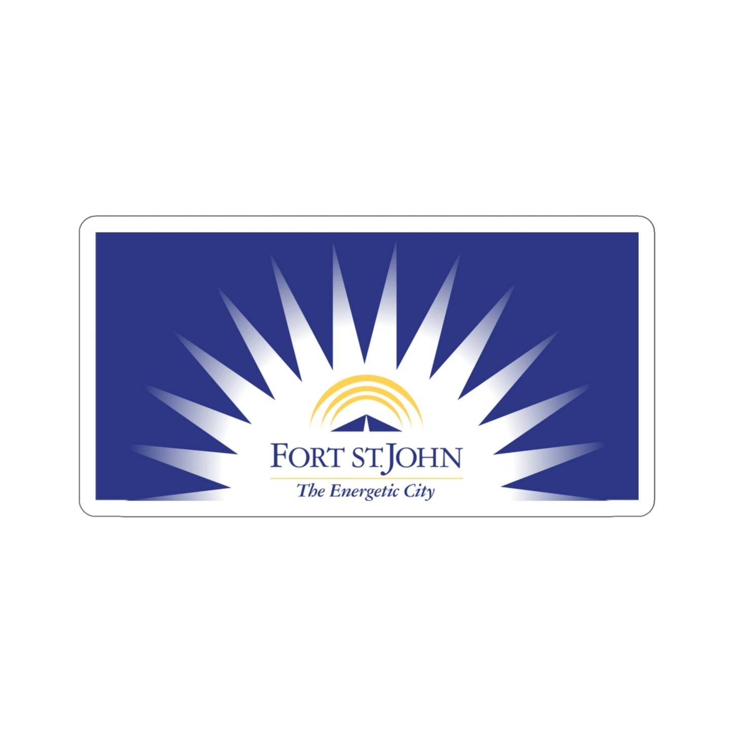 Flag of Fort St John British Columbia Canada STICKER Vinyl Die-Cut Decal-3 Inch-The Sticker Space