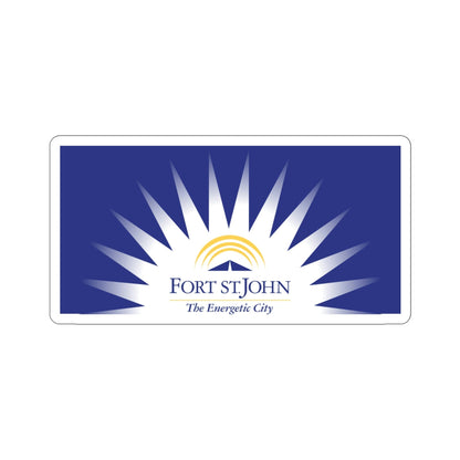 Flag of Fort St John British Columbia Canada STICKER Vinyl Die-Cut Decal-4 Inch-The Sticker Space