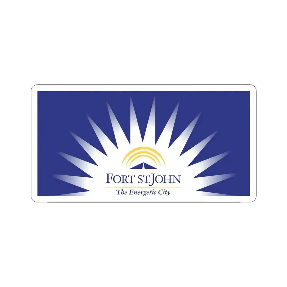 Flag of Fort St John British Columbia Canada STICKER Vinyl Die-Cut Decal 5 Inch - The Sticker Space