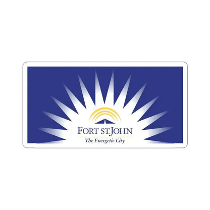 Flag of Fort St John British Columbia Canada STICKER Vinyl Die-Cut Decal 5 Inch - The Sticker Space