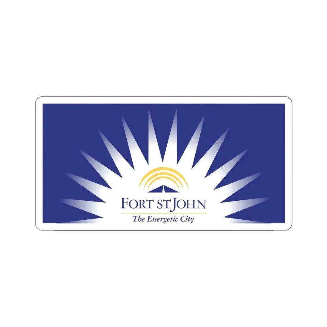 Flag of Fort St John British Columbia Canada STICKER Vinyl Die-Cut Decal 5 Inch - The Sticker Space