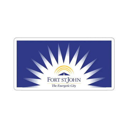 Flag of Fort St John British Columbia Canada STICKER Vinyl Die-Cut Decal 5 Inch - The Sticker Space