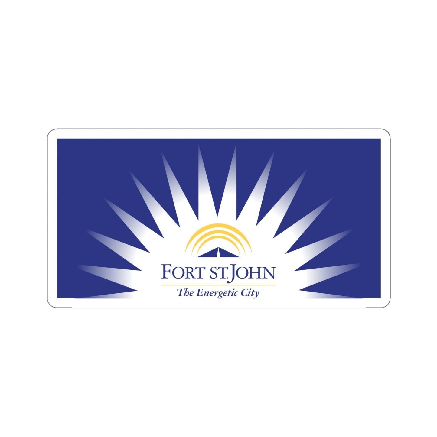 Flag of Fort St John British Columbia Canada STICKER Vinyl Die-Cut Decal-5 Inch-The Sticker Space