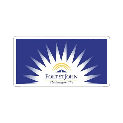 Flag of Fort St John British Columbia Canada STICKER Vinyl Die-Cut Decal 6 Inch - The Sticker Space