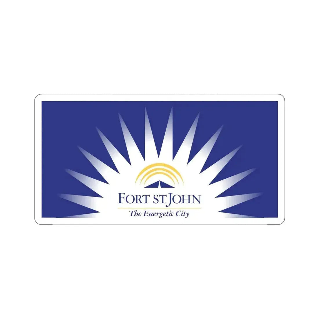Flag of Fort St John British Columbia Canada STICKER Vinyl Die-Cut Decal 6 Inch - The Sticker Space