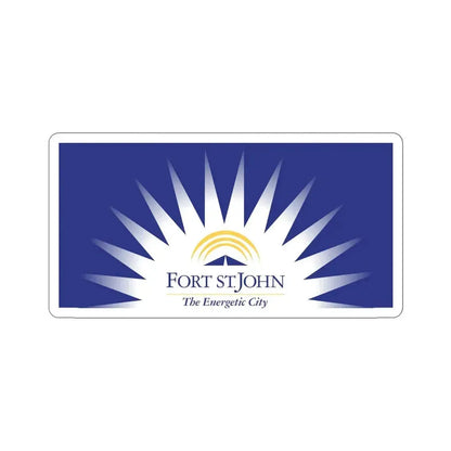 Flag of Fort St John British Columbia Canada STICKER Vinyl Die-Cut Decal 6 Inch - The Sticker Space