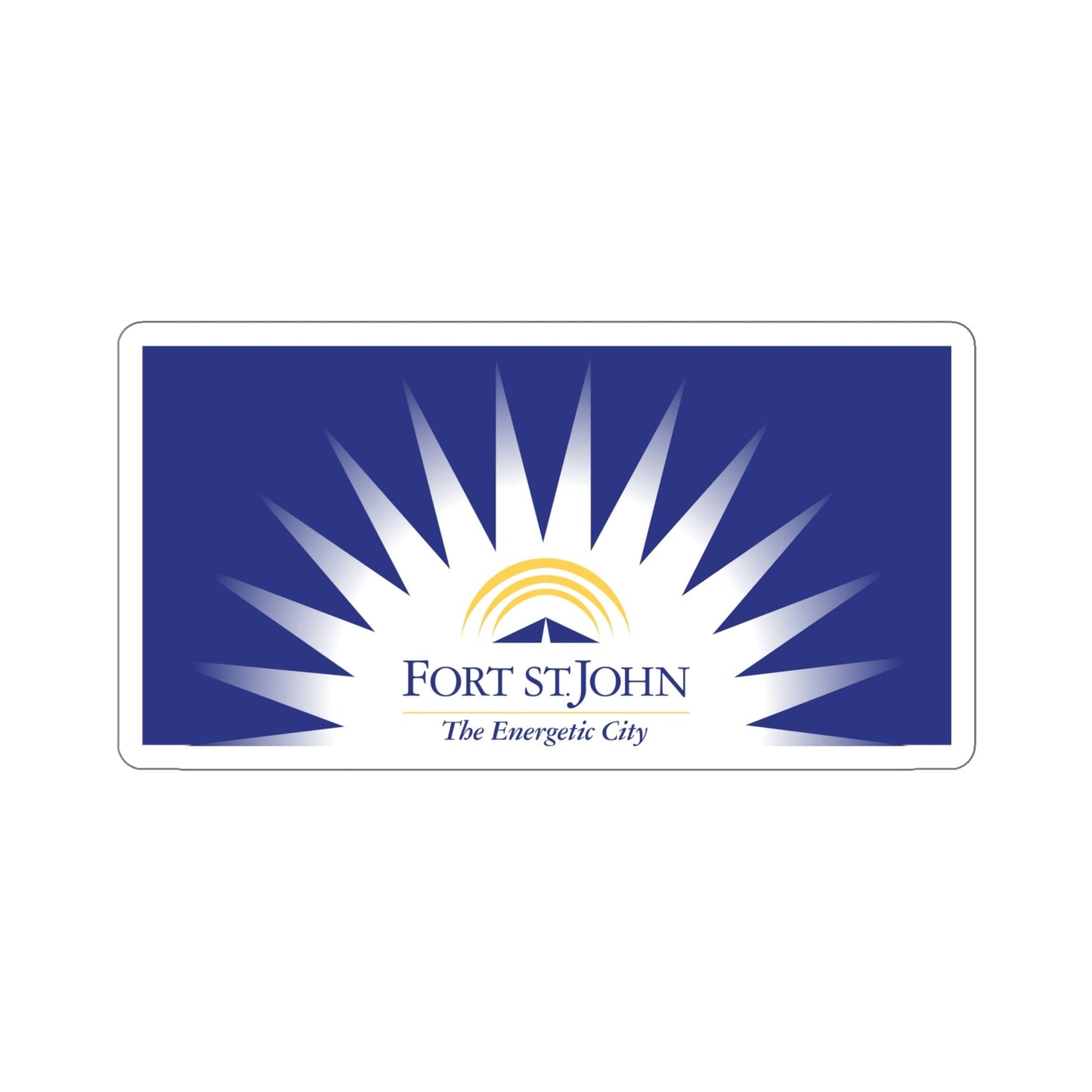 Flag of Fort St John British Columbia Canada STICKER Vinyl Die-Cut Decal-6 Inch-The Sticker Space