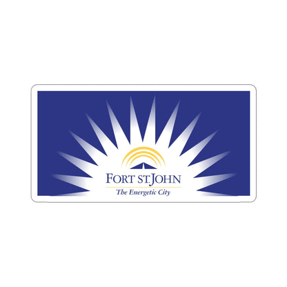 Flag of Fort St John British Columbia Canada STICKER Vinyl Die-Cut Decal-6 Inch-The Sticker Space