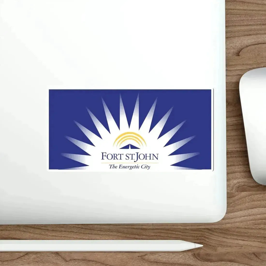 Flag of Fort St John British Columbia Canada STICKER Vinyl Die-Cut Decal - The Sticker Space