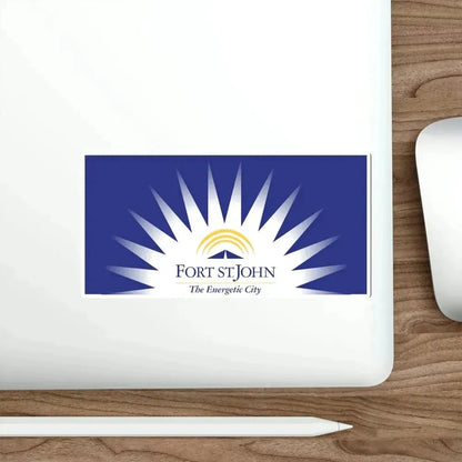 Flag of Fort St John British Columbia Canada STICKER Vinyl Die-Cut Decal - The Sticker Space