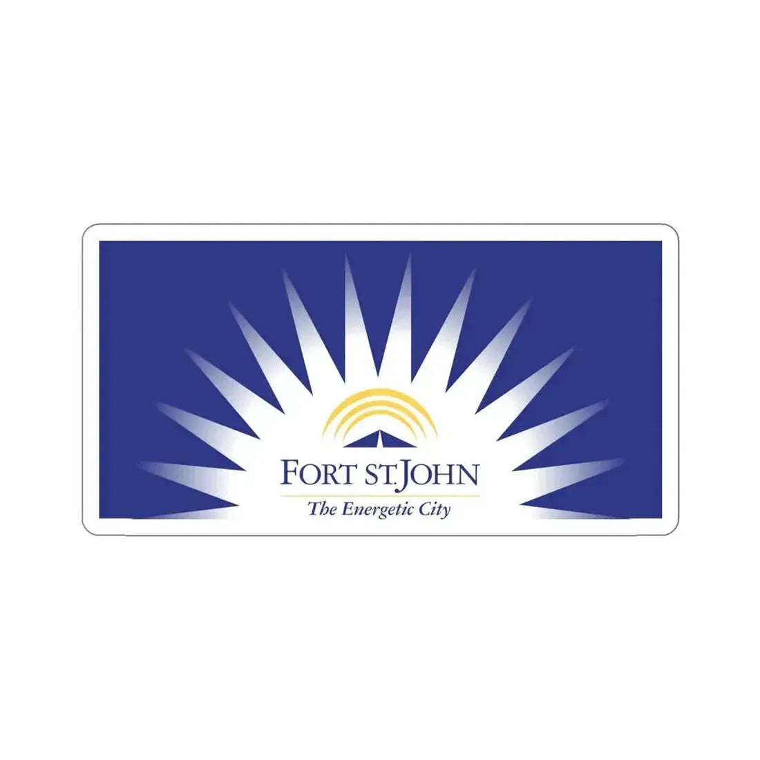 Flag of Fort St John British Columbia Canada STICKER Vinyl Die-Cut Decal - The Sticker Space