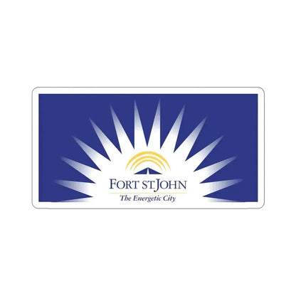 Flag of Fort St John British Columbia Canada STICKER Vinyl Die-Cut Decal - The Sticker Space