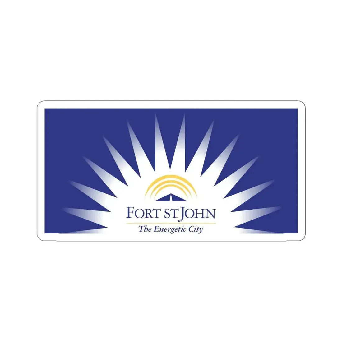 Flag of Fort St John British Columbia Canada STICKER Vinyl Die-Cut Decal - The Sticker Space