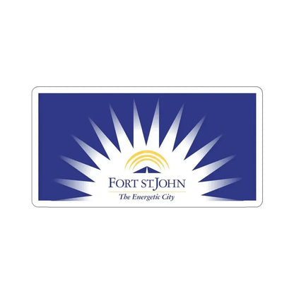 Flag of Fort St John British Columbia Canada STICKER Vinyl Die-Cut Decal - The Sticker Space