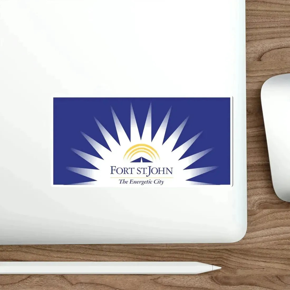 Flag of Fort St John British Columbia Canada STICKER Vinyl Die-Cut Decal - The Sticker Space