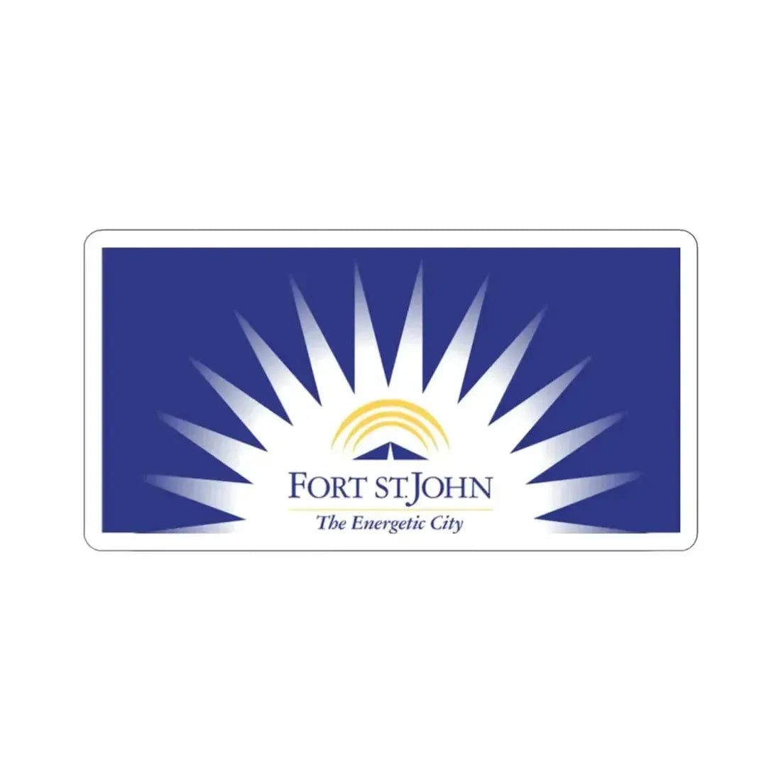 Flag of Fort St John British Columbia Canada STICKER Vinyl Die-Cut Decal - The Sticker Space