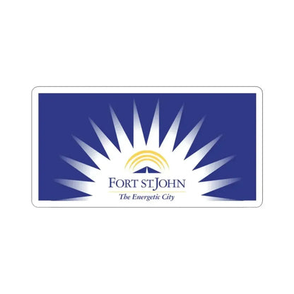 Flag of Fort St John British Columbia Canada STICKER Vinyl Die-Cut Decal - The Sticker Space