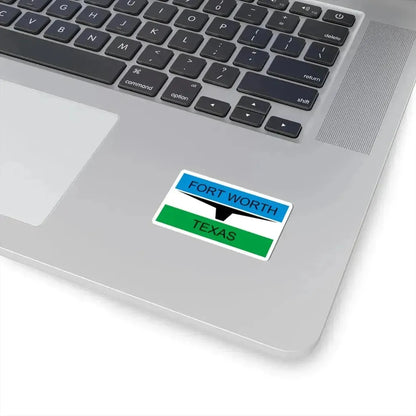 Flag of Fort Worth Texas through 2004 (United States) STICKER Vinyl Kiss-Cut Decal - The Sticker Space
