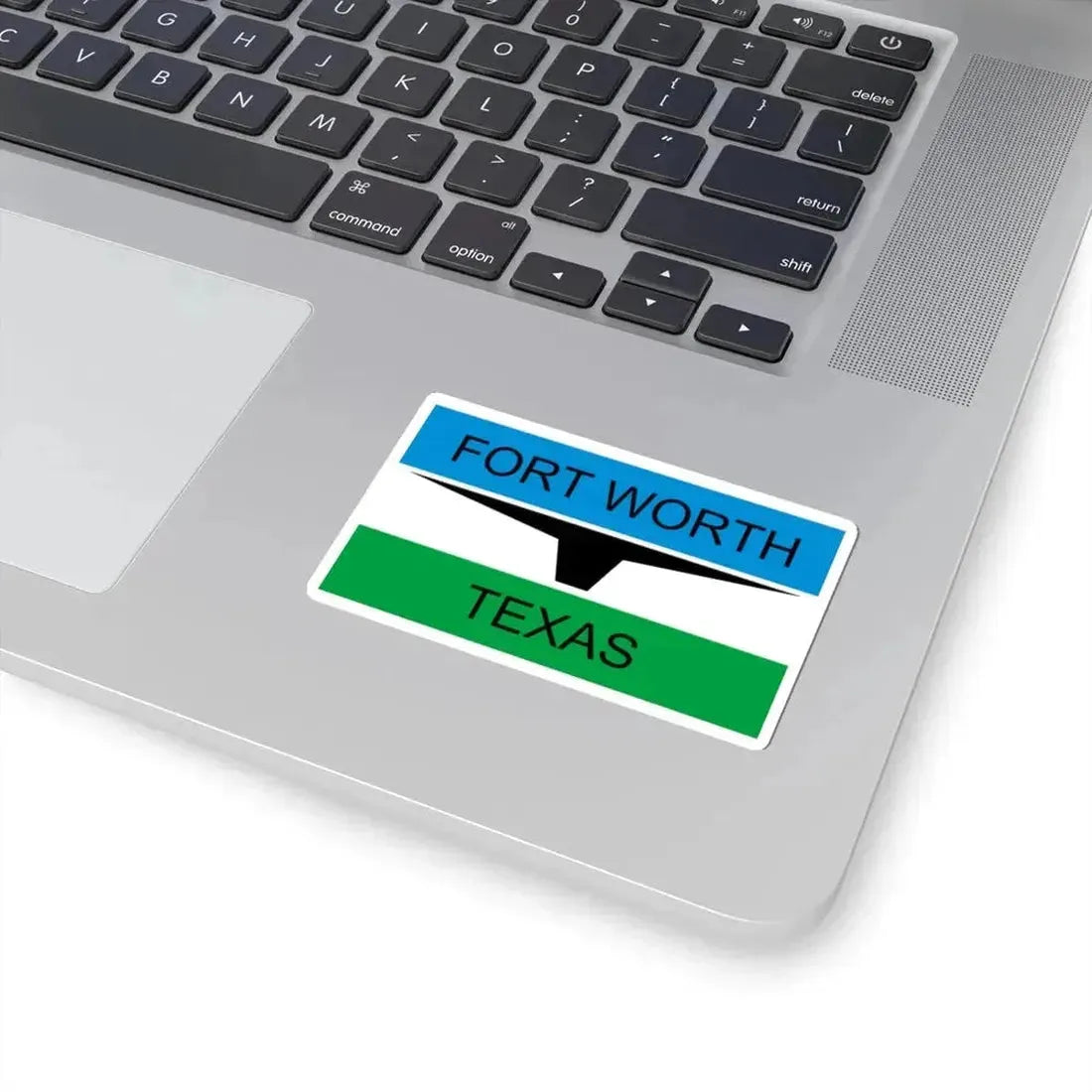Flag of Fort Worth Texas through 2004 (United States) STICKER Vinyl Kiss-Cut Decal - The Sticker Space