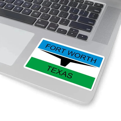Flag of Fort Worth Texas through 2004 (United States) STICKER Vinyl Kiss-Cut Decal - The Sticker Space