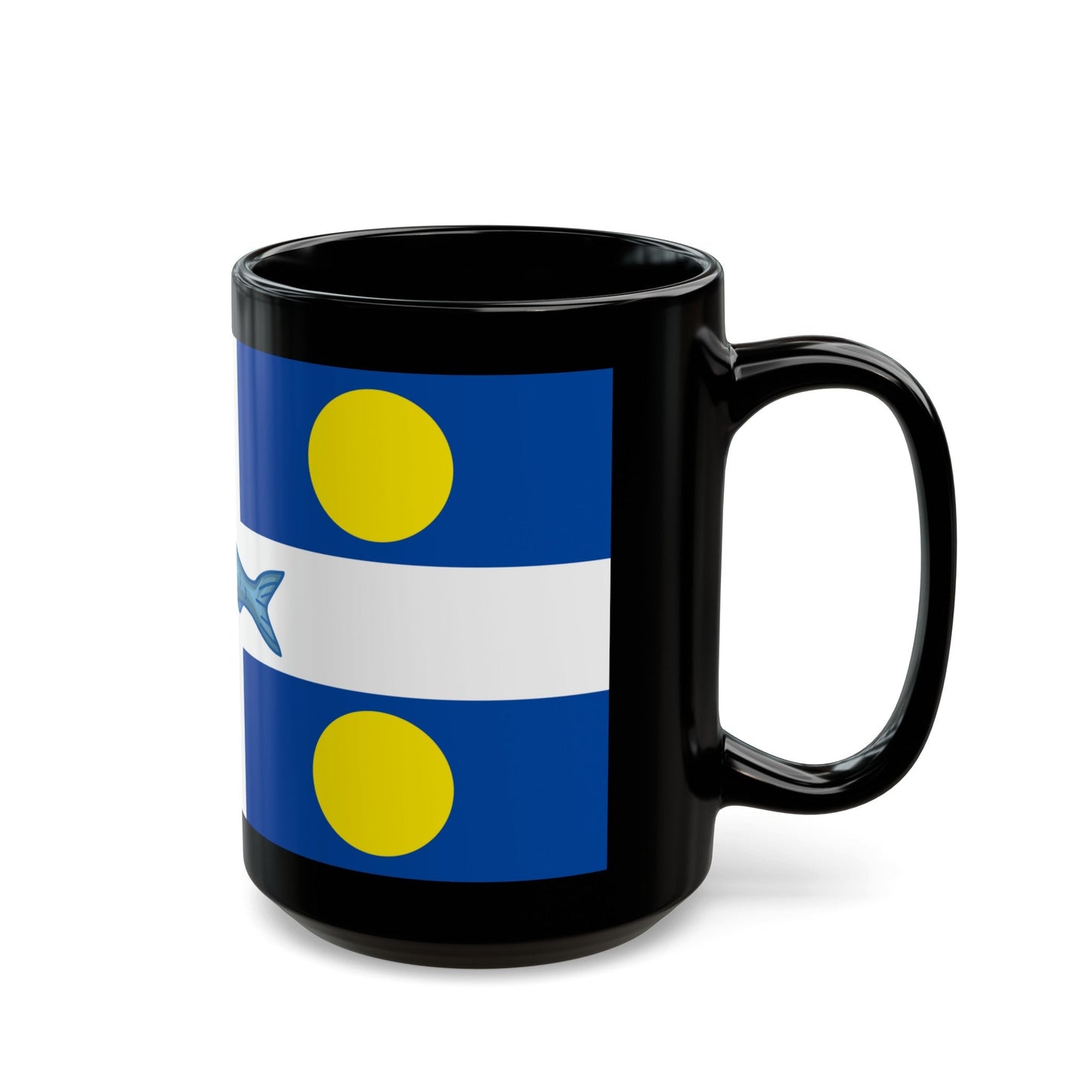 Flag of Fortune Newfoundland and Labrador Canada - Black Coffee Mug-The Sticker Space