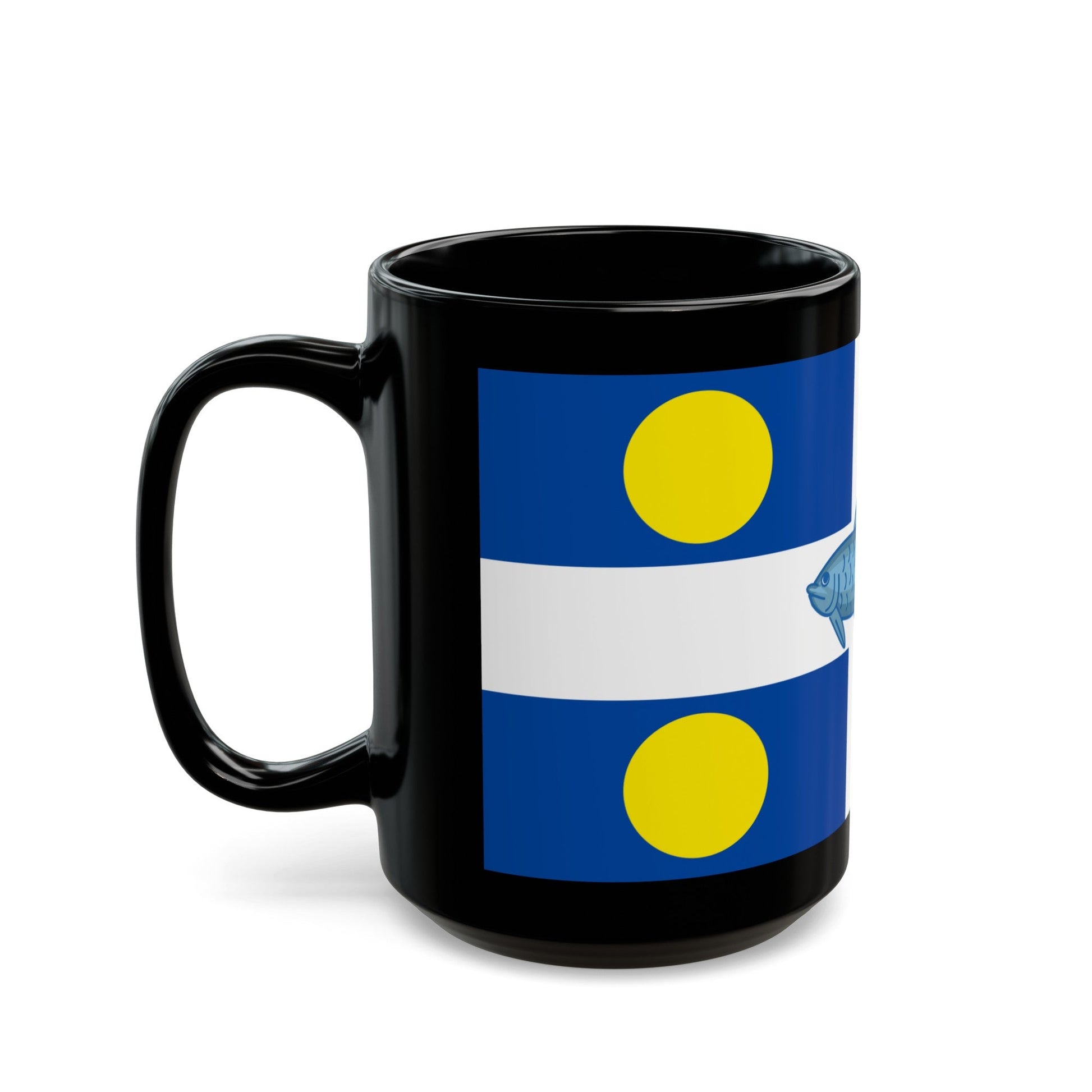 Flag of Fortune Newfoundland and Labrador Canada - Black Coffee Mug-The Sticker Space