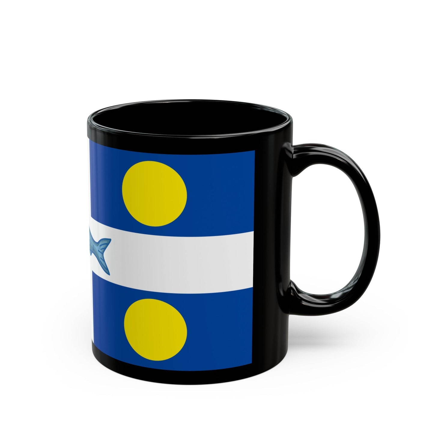 Flag of Fortune Newfoundland and Labrador Canada - Black Coffee Mug-The Sticker Space