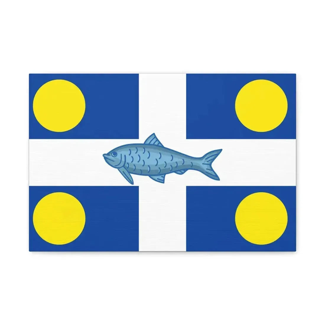 Flag of Fortune Newfoundland and Labrador Canada - Canvas Wall Art 18″ x 12″ 1.25" - The Sticker Space