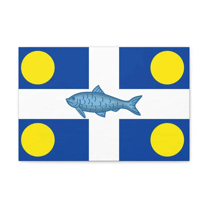 Flag of Fortune Newfoundland and Labrador Canada - Canvas Wall Art 18″ x 12″ 1.25" - The Sticker Space