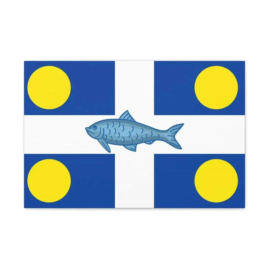 Flag of Fortune Newfoundland and Labrador Canada - Canvas Wall Art 24″ x 16″ 1.25" - The Sticker Space