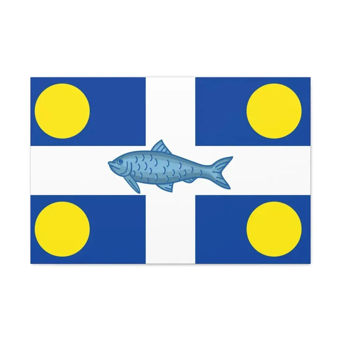 Flag of Fortune Newfoundland and Labrador Canada - Canvas Wall Art 30" x 20" 1.25" - The Sticker Space