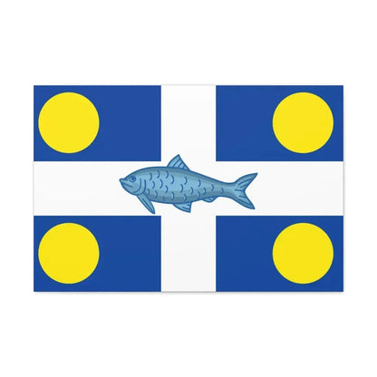 Flag of Fortune Newfoundland and Labrador Canada - Canvas Wall Art 30" x 20" 1.25" - The Sticker Space