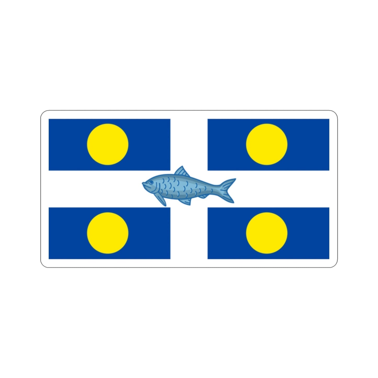 Flag of Fortune Newfoundland and Labrador Canada STICKER Vinyl Die-Cut Decal-2 Inch-The Sticker Space