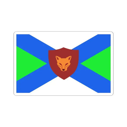 Flag of Fox River Grove Illinois (United States) STICKER Vinyl Kiss-Cut Decal 3 Inch White - The Sticker Space