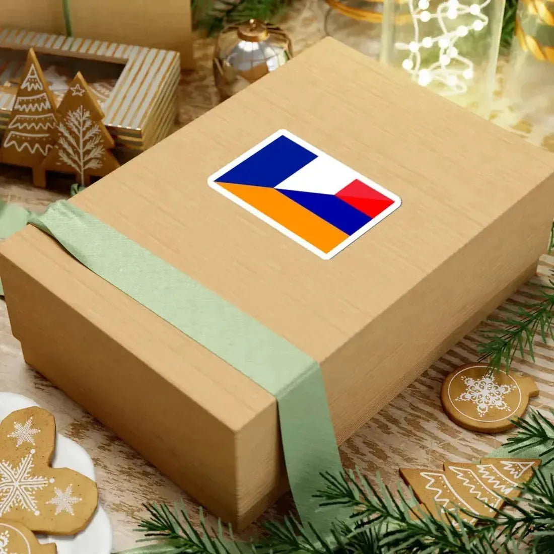 Flag of France and Armenia (Armenia) STICKER Vinyl Kiss-Cut Decal - The Sticker Space