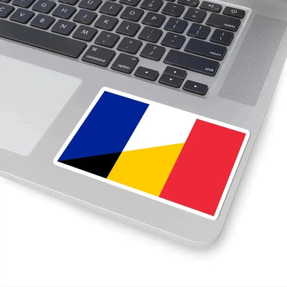 Flag of France and Belgium (Belgium) STICKER Vinyl Kiss-Cut Decal - The Sticker Space