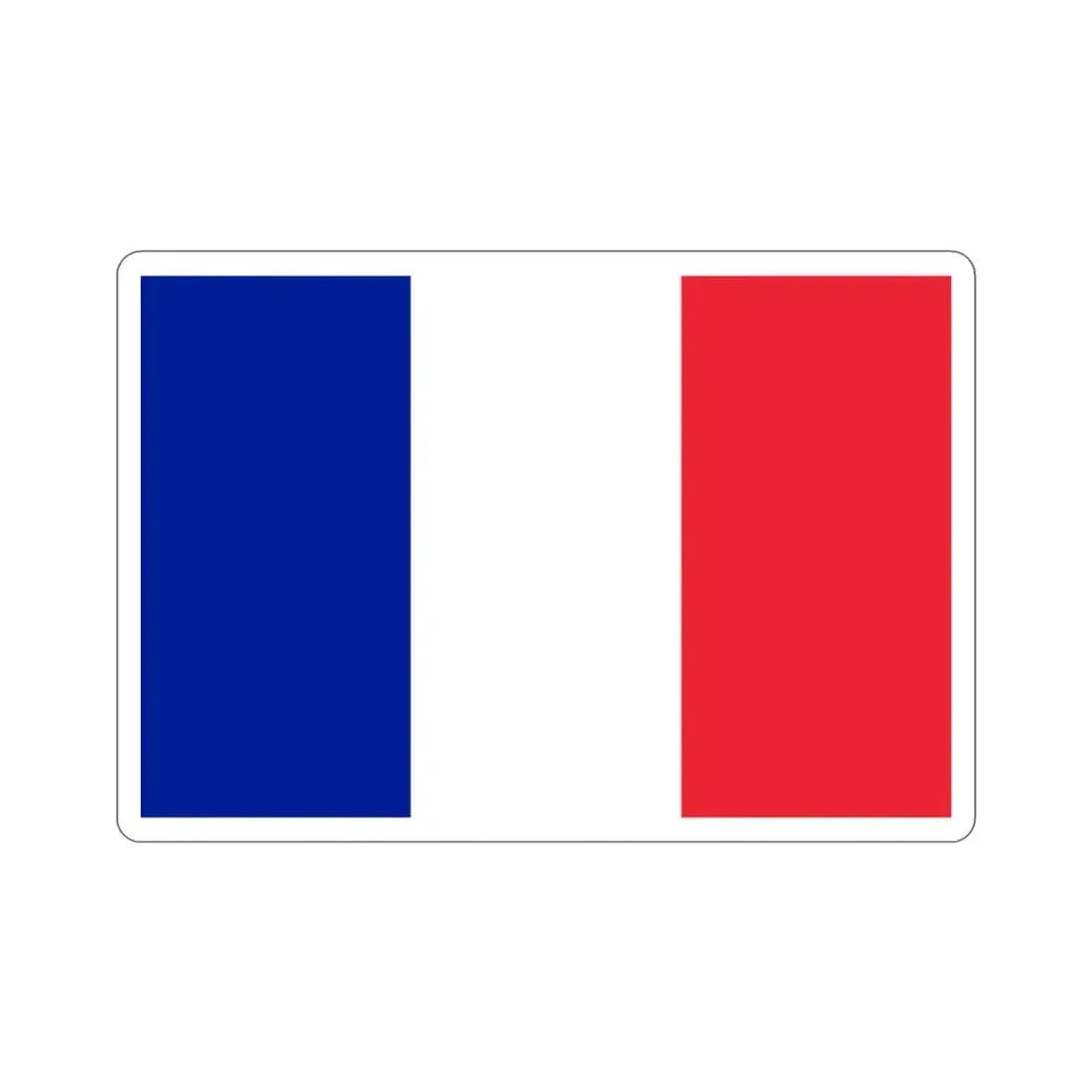 Flag of France STICKER Vinyl Die-Cut Decal 2 Inch - The Sticker Space