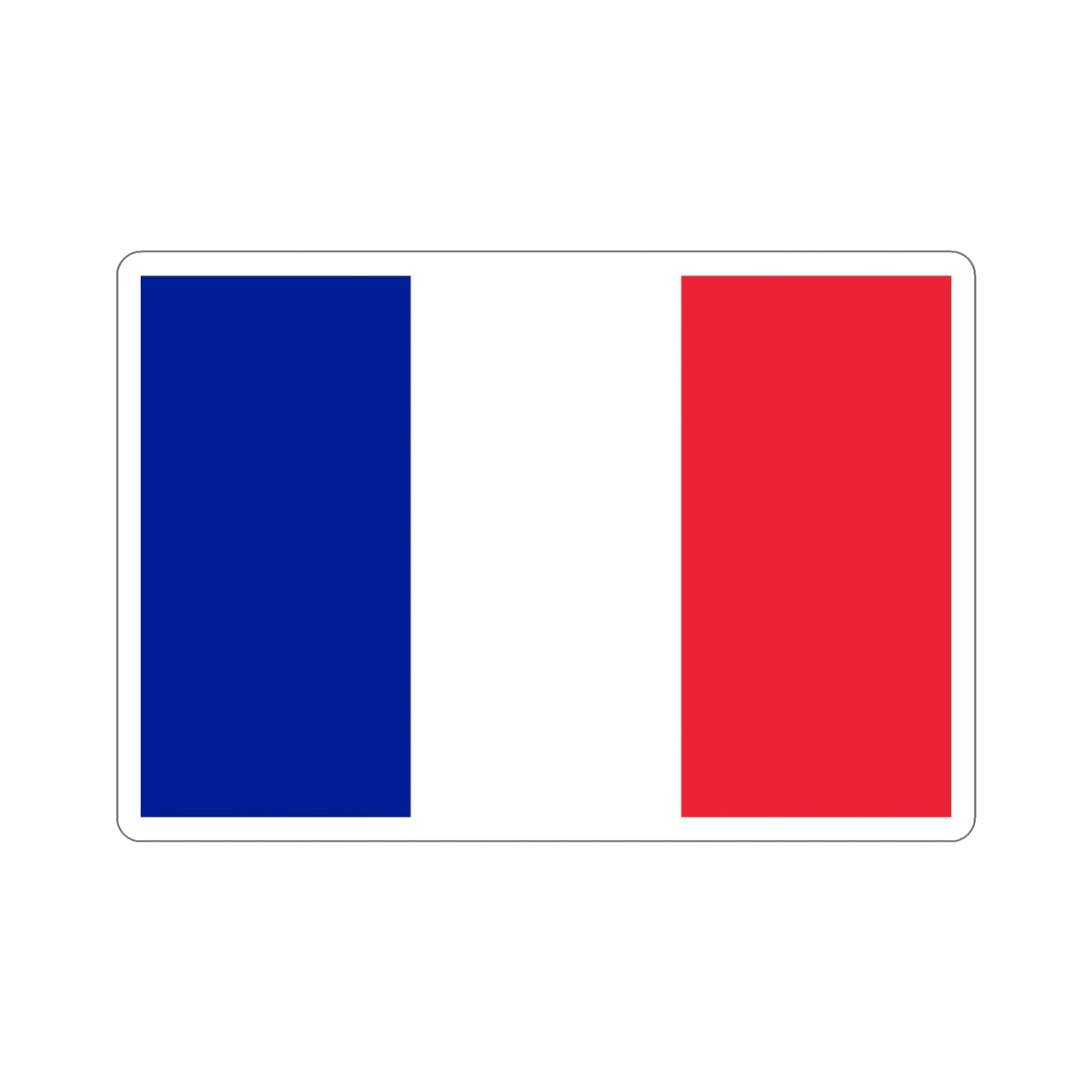 Flag of France STICKER Vinyl Die-Cut Decal-3 Inch-The Sticker Space