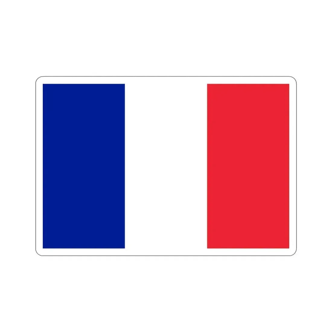 Flag of France STICKER Vinyl Die-Cut Decal 3 Inch - The Sticker Space