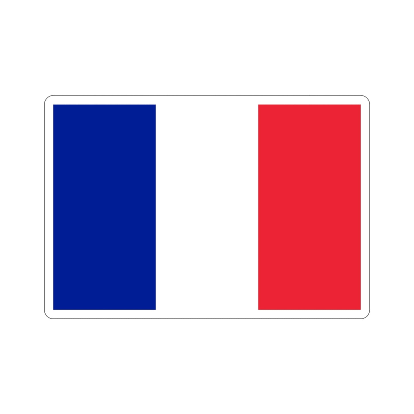 Flag of France STICKER Vinyl Die-Cut Decal-4 Inch-The Sticker Space