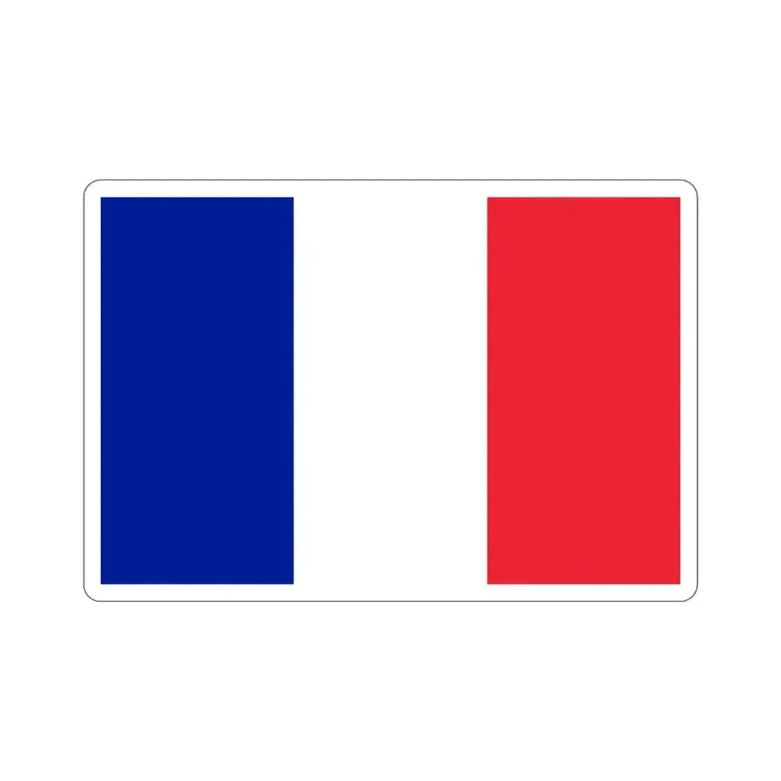 Flag of France STICKER Vinyl Die-Cut Decal 4 Inch - The Sticker Space