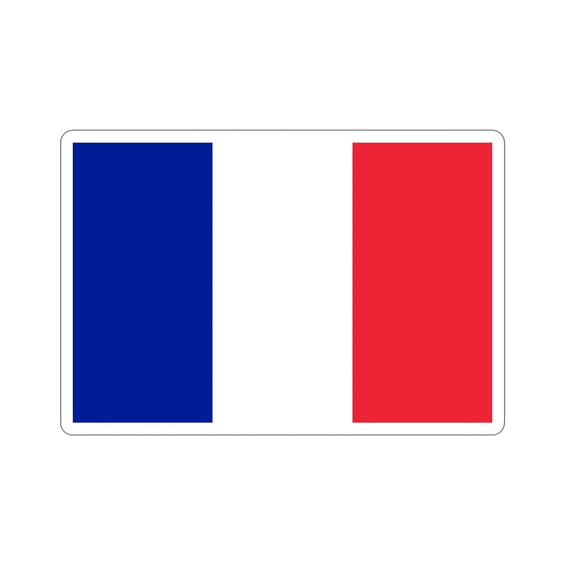 Flag of France STICKER Vinyl Die-Cut Decal-5 Inch-The Sticker Space