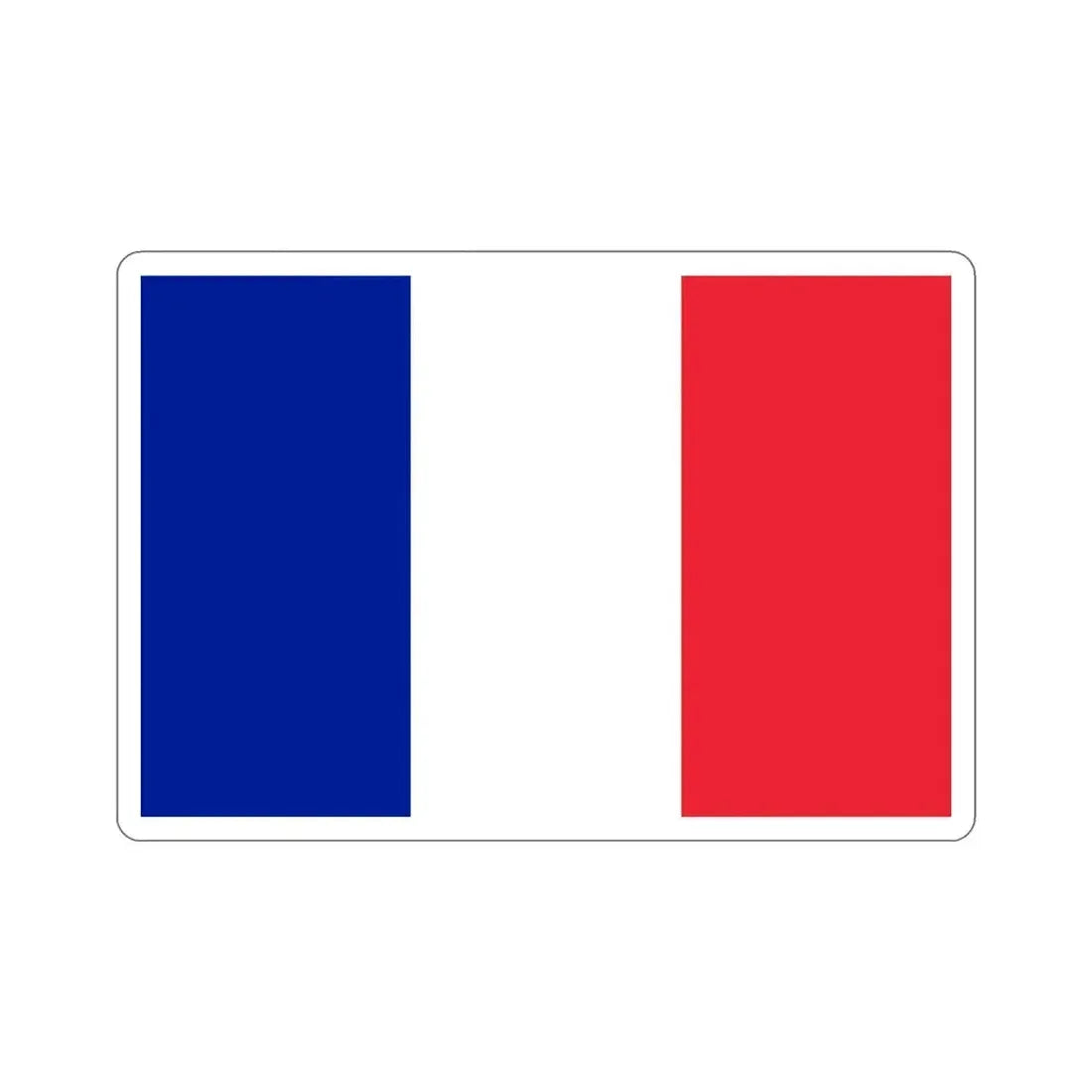 Flag of France STICKER Vinyl Die-Cut Decal 5 Inch - The Sticker Space