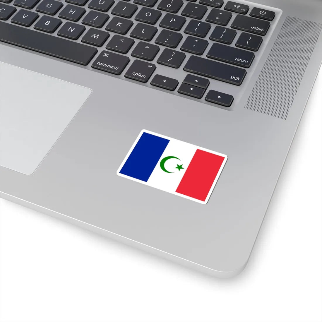 Flag of France with Islam symbol (France) STICKER Vinyl Kiss-Cut Decal - The Sticker Space