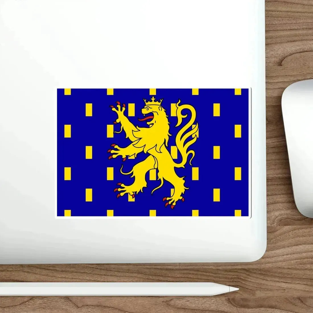 Flag of Franche Comté France STICKER Vinyl Die-Cut Decal - The Sticker Space