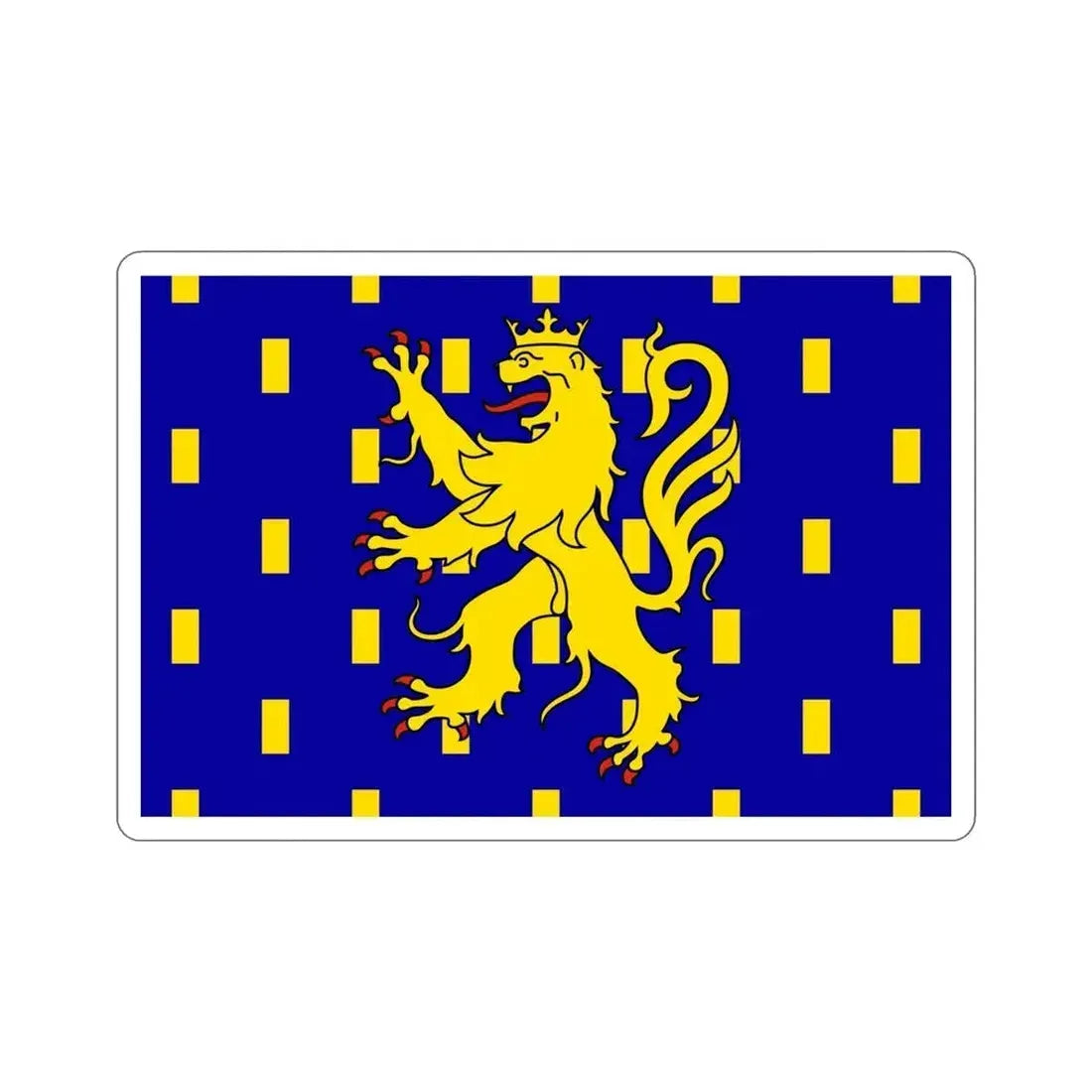 Flag of Franche Comté France STICKER Vinyl Die-Cut Decal - The Sticker Space