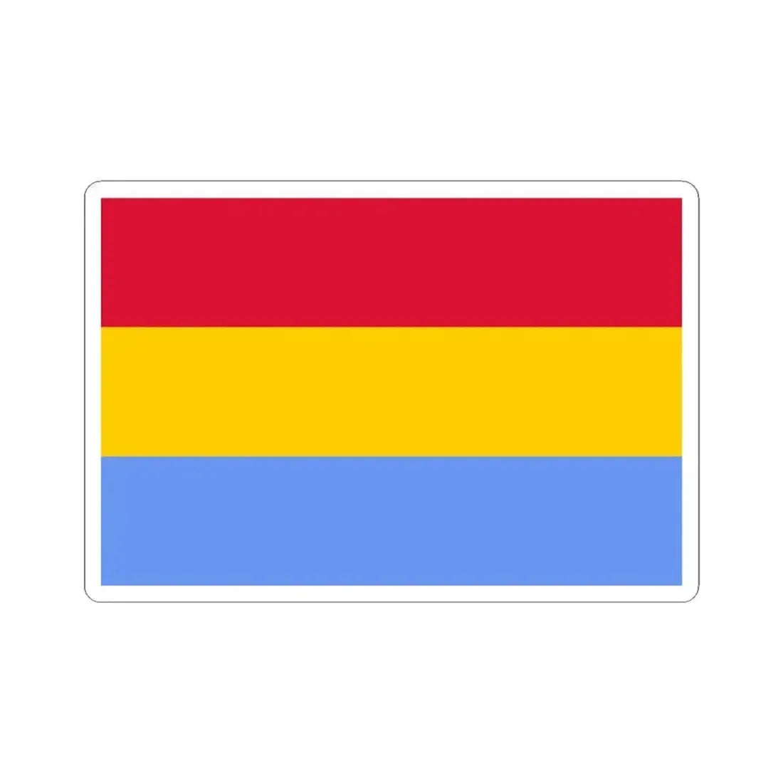 Flag of Francisco de Miranda 1801 (Colombia) STICKER Vinyl Kiss-Cut Decal 4 Inch White - The Sticker Space