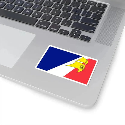 Flag of Franco-Terreneuviens (Canada) STICKER Vinyl Kiss-Cut Decal - The Sticker Space