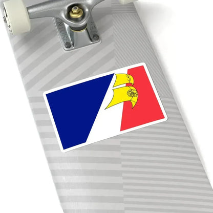 Flag of Franco-Terreneuviens (Canada) STICKER Vinyl Kiss-Cut Decal - The Sticker Space